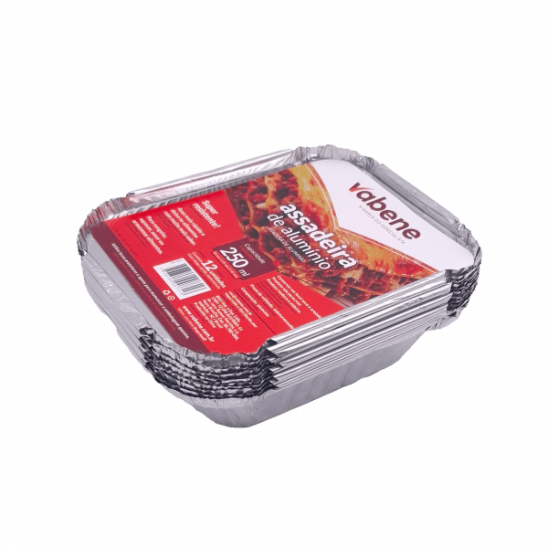 Assadeira de Alumínio Tampa Cartão | 250ml