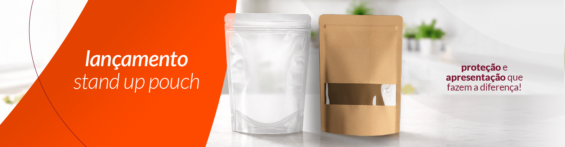 banner stand up pouch