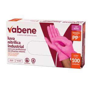 Luva Nitrílica Rosa | PP | 100 un